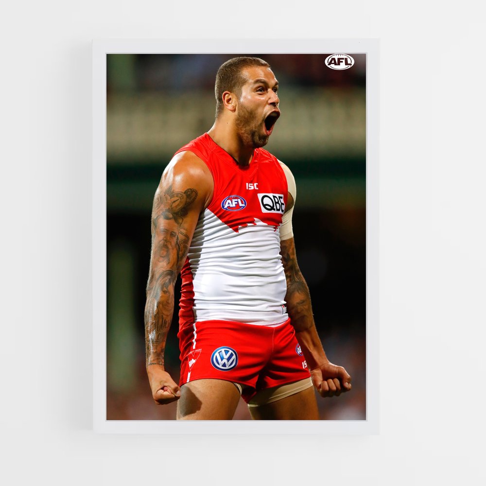 Poster La Passion de Franklin – affiche Football australien (vue 3)